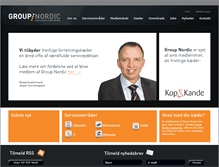 Tablet Screenshot of groupnordic.com